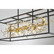 Canada LED 11.75 inch Gold Chandelier Ceiling Light